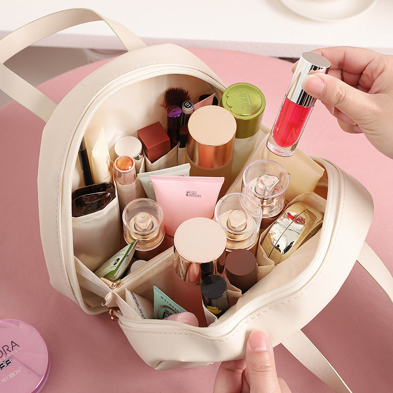 Wholesale Shell Handheld Large Capacity Toilet Travel PU Storage Bag